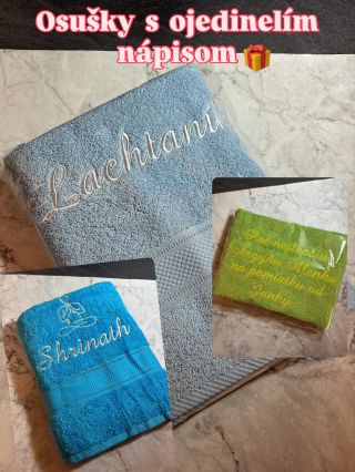 Vytvorte aj vy vyšívanú osusku na mieru🥰pre milovanu osobu alebo ako poďakovanie 🎁Ideálny darček k...